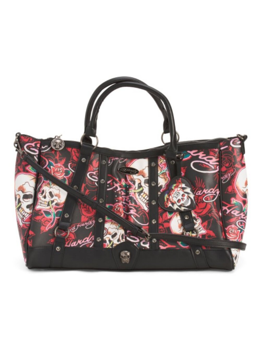 ED HARDY Heloise Large Satchel With Crossbody Strap